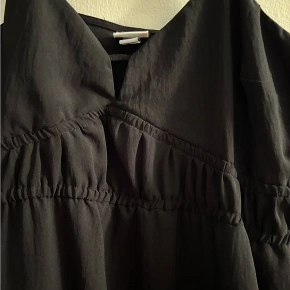 A new day black high waisted maxi dress with keyhole cut out & waist detailing L - Picture 3 of 4